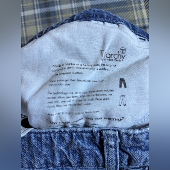 Triarchy Anthropologie Womens Wide Leg Crop Jean, Blue Medium Wash - Picture 5 of 7